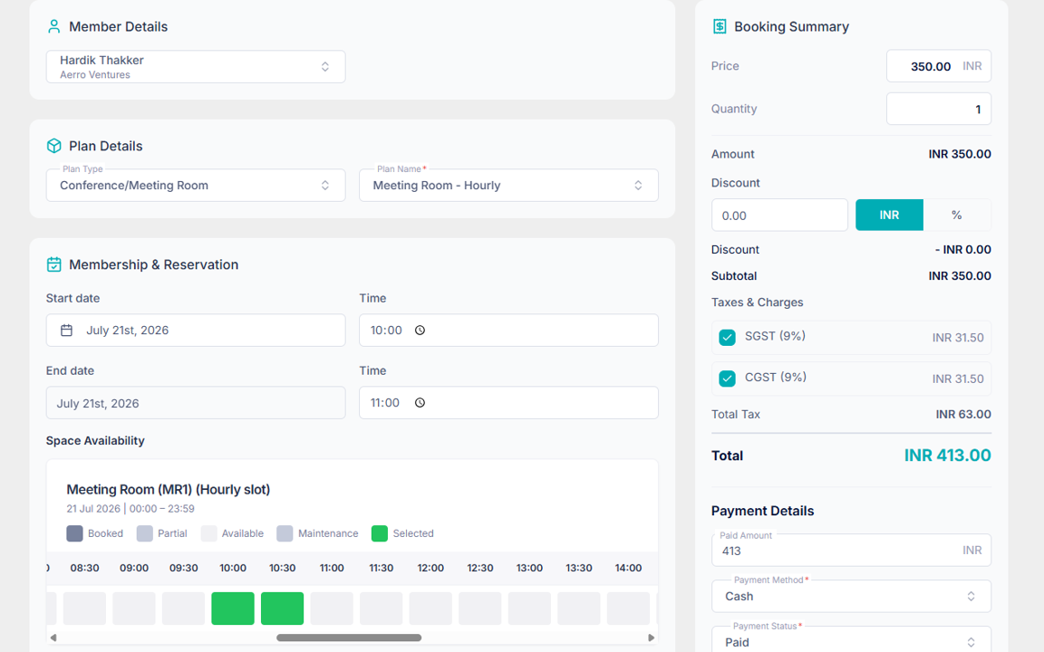 Flexible and recurring memberships